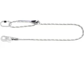 Kratos Rögzítőpánt +munkapozícionáló, +2 csavaros acélkarabiner, 17mm nyitótávolsággal , 2 m