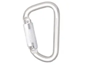 Kratos Alumínium karabiner, negyedfordulatos zárral, 21 mm nyitótávolsággal